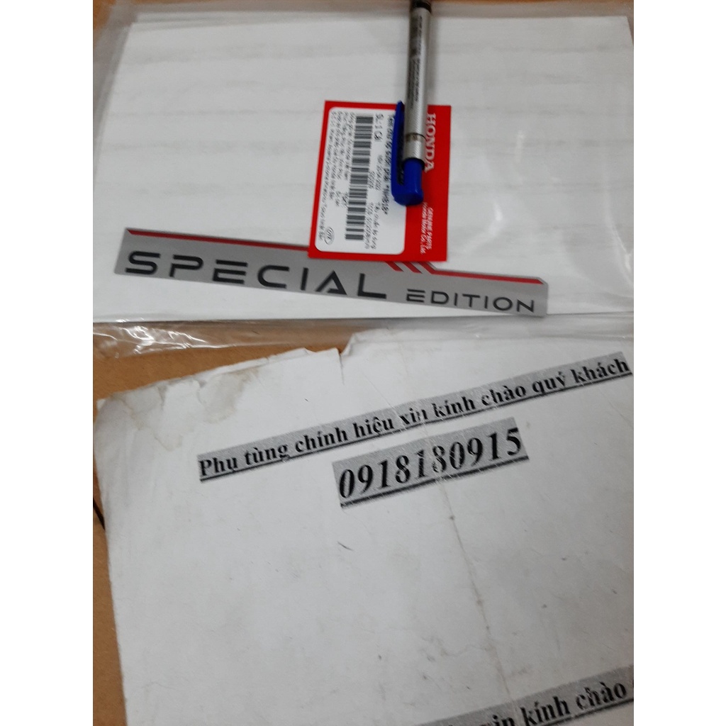 Tem chữ ốp sườn lead 125 2022  tem special eddition bạc honda giá 1 bên