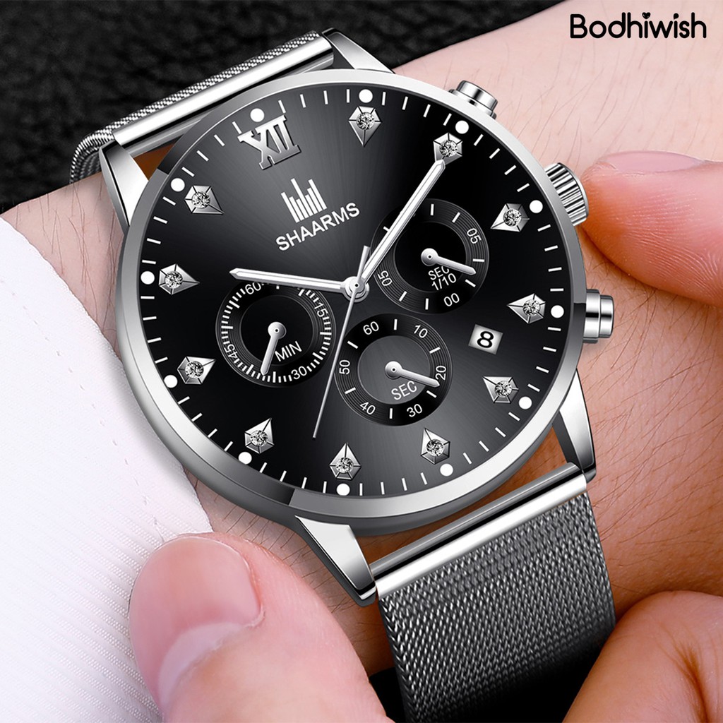SHAARMS Đồng Hồ Đeo Tay Thời Trang Dành Cho Nam
