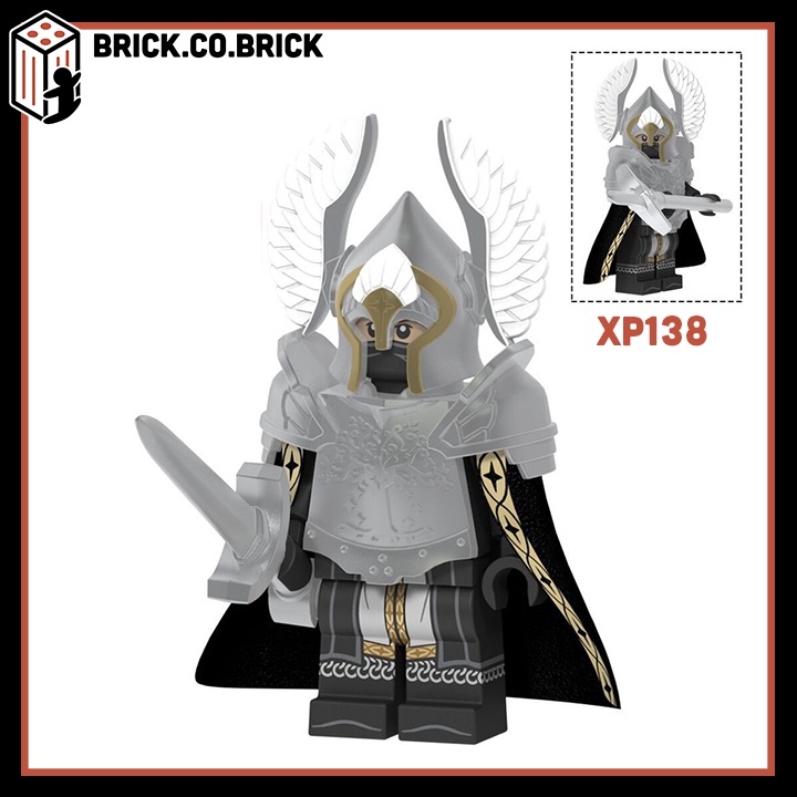 Minifigures lính Gondor Lord Of The Rings Chúa Nhẫn Đồ Chơi Lắp Ghép Xếp Hình Mini Mô hình Koruit XP 138 KT