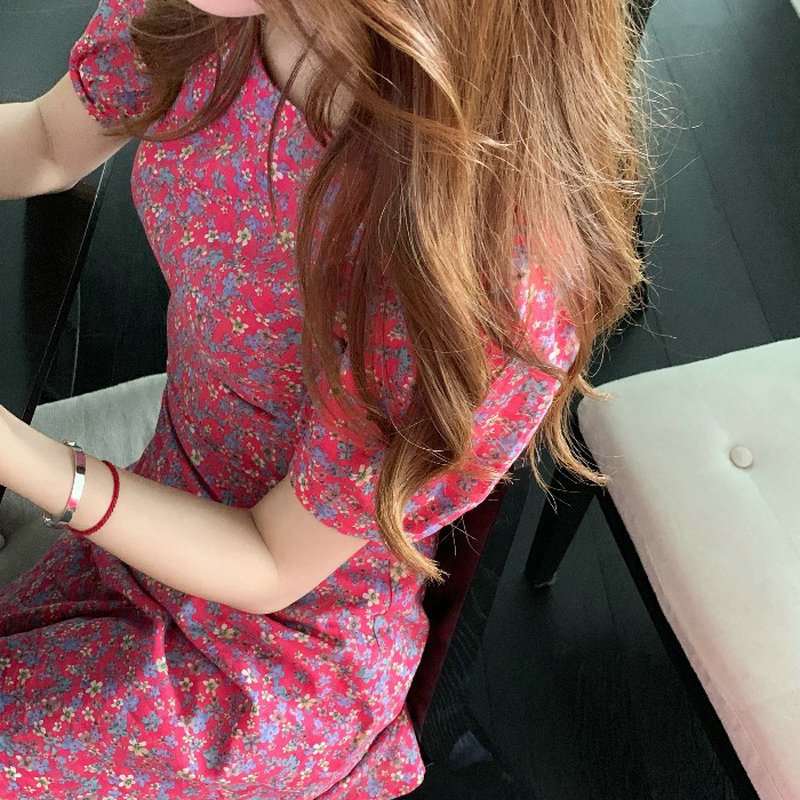 Đầm Hoa Tay Lửng Thời Trang Dành Cho Nữ