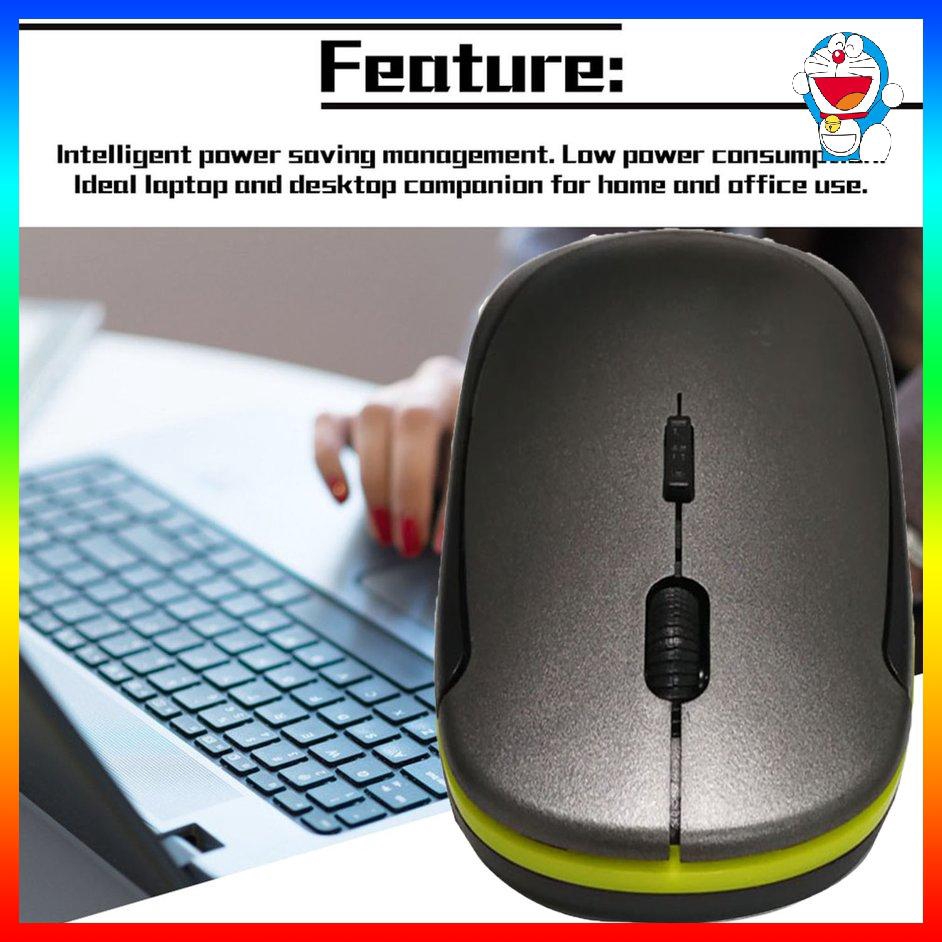 ⚡Chuột quang không dây USB siêu mỏng 2,4 GHz dành cho máy tính xách tay Laptop