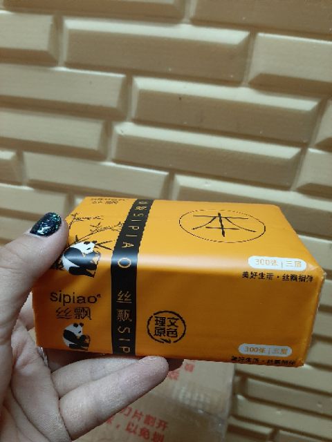 Giấy ăn gấu trúc siêu dai - 300 tờ 1 gói