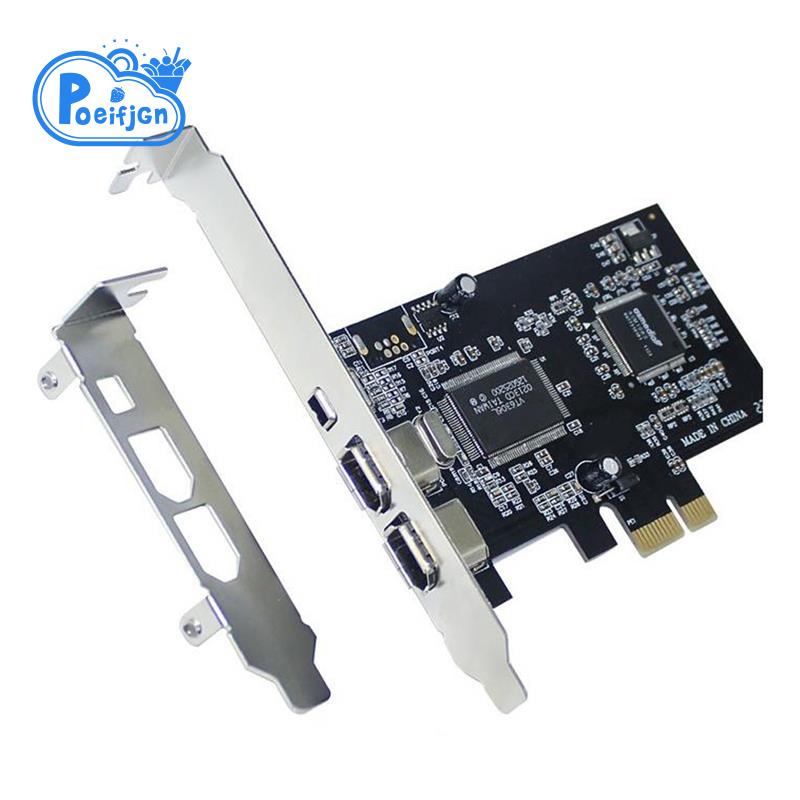 Thẻ Điều Khiển PCI-E PCI Express Card IEEE 1394 Với Dây Cáp Firewire Cho Video Âm Thanh