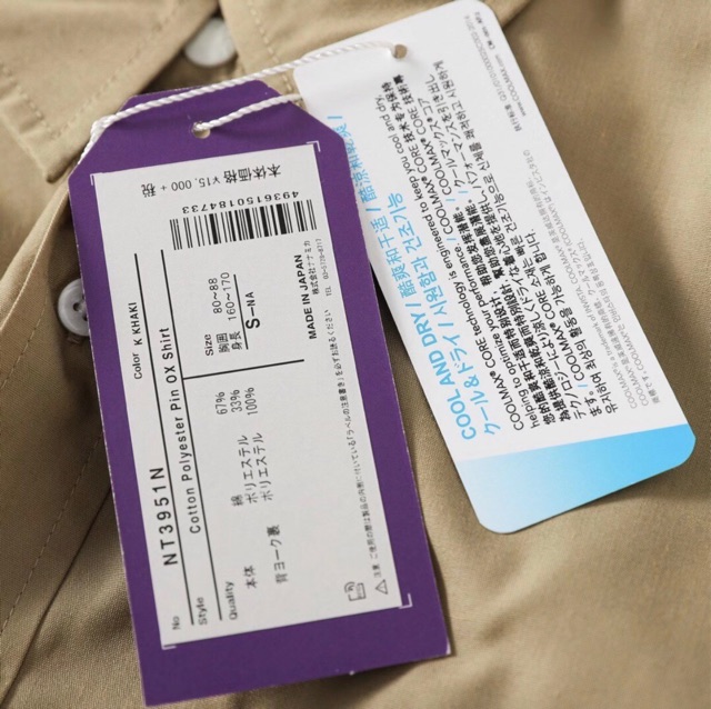 Áo sơmi nam TNF&amp; Chất cotton cao cấp xuất khẩu