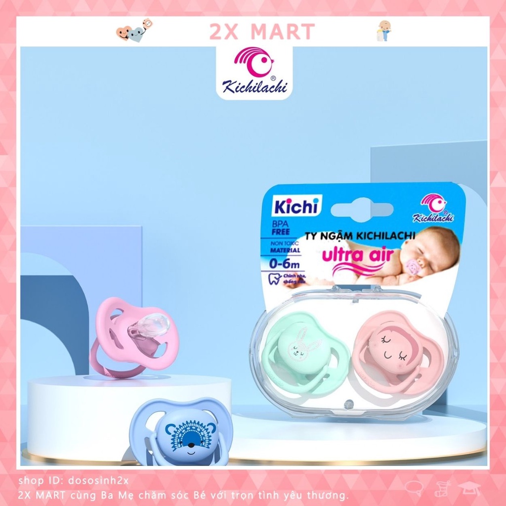 Ty ngậm kichilachi ultra air siêu mềm cho bé