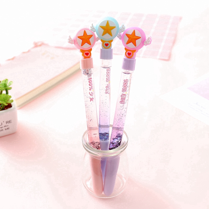 Creative girl heart flow pen 0.5 mm lovely fairy pen