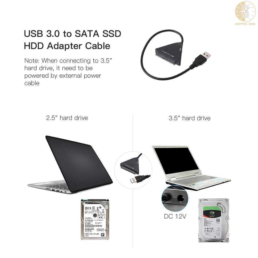 Cáp Chuyển Đổi Usb 3.0 Sang External 2.5 "3.5" Sata Iii Hdd Ssd Cho Mac Win 8 Os | BigBuy360 - bigbuy360.vn