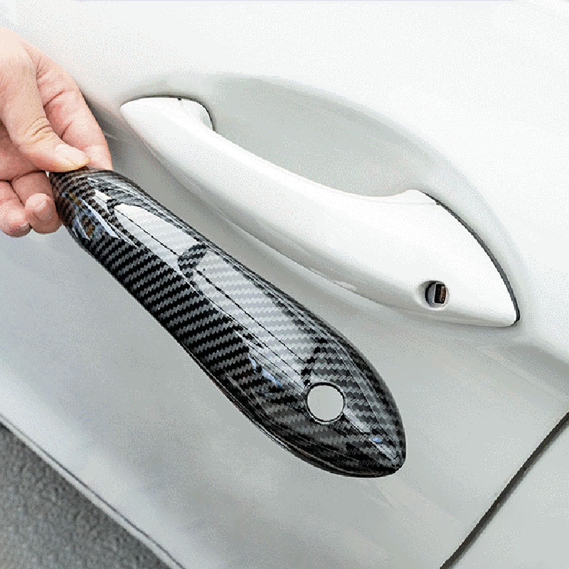 Vỏ Bọc Tay Nắm Cửa Bằng ABS Sợi Carbon Cho BMW 5 6 7 Series F07 F10 F11 F06 F12 F13 F01 F02