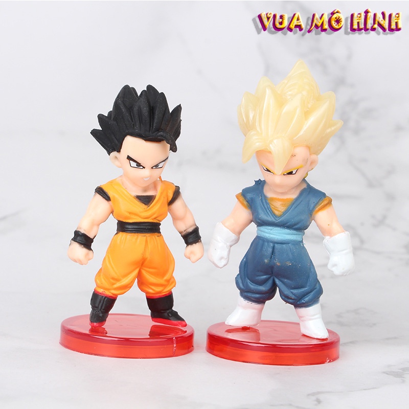 Mô hình Dragon ball - Mô hình 16 nhân vật Dragon ball thế hệ thứ 2 để xe ô tô và phòng cực đẹp, chiều cao 5cm