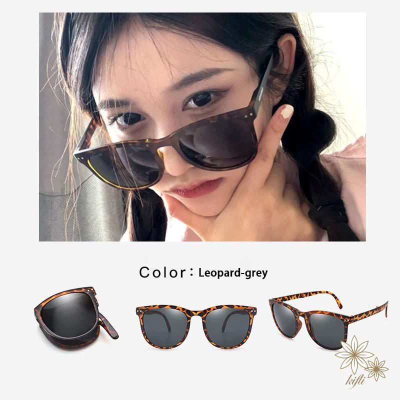 🌸Kính râm gấp mới Thời trang nữ Kính râm phong cách Hàn Quốc UV400