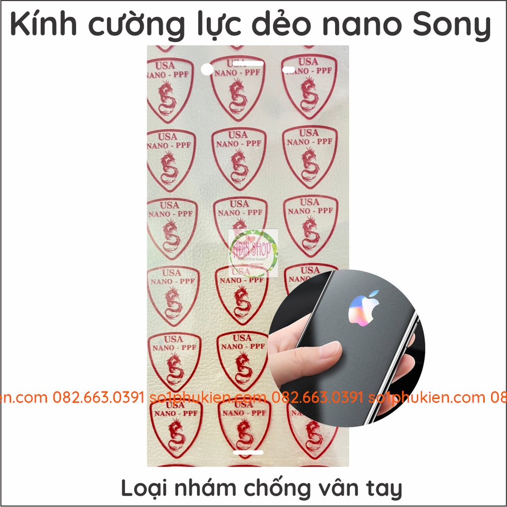 Dán cường lực dẻo sony xz xz1 xz2 xz2 premium nano siêu trong, cảm ứng siêu nhạy, cường lực 9H+