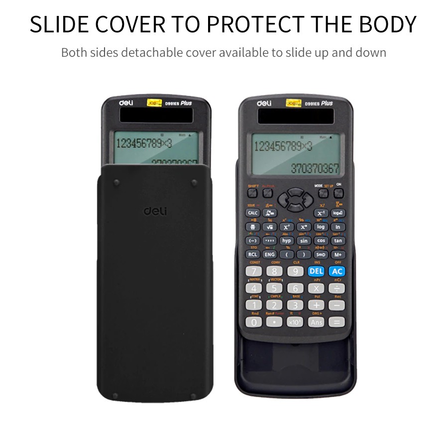 Máy tính kỹ thuật Deli 991ES - 417 chức năng - Được phép mang vào phòng thi