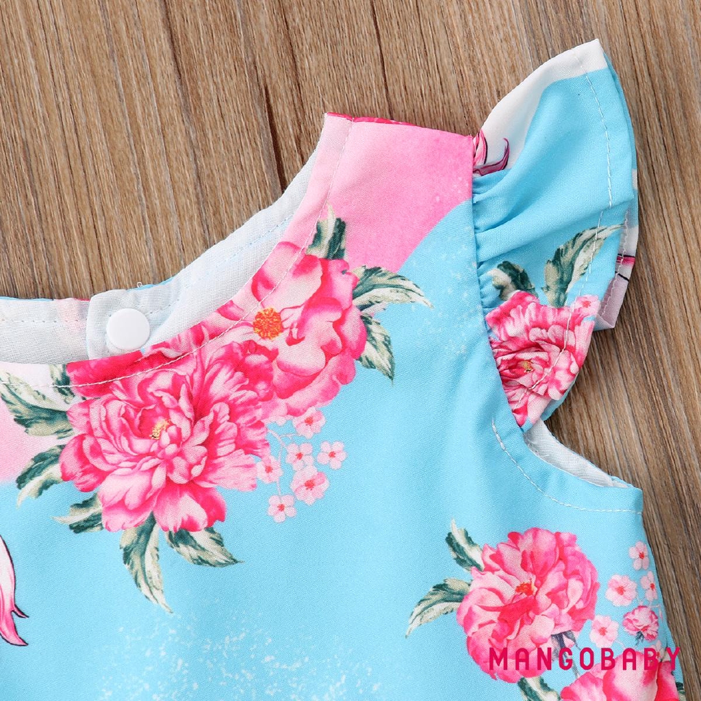 Đầm Công Chúa In Hình Kì Lân Cho Bé Gái