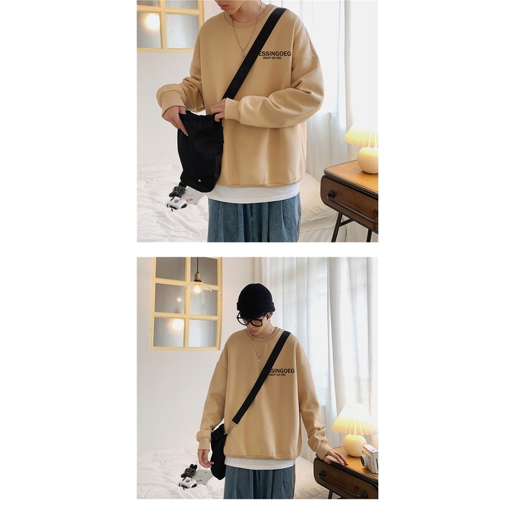 Áo sweater Aokang dáng rộng phong cách Hong Kong thời trang thu đông mới