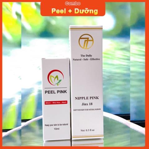 Bộ 2 sản phẩm Kem Làm Hồng Nhũ Hoa và vùng kín + Kèm Peel khử thâm Jinx 18