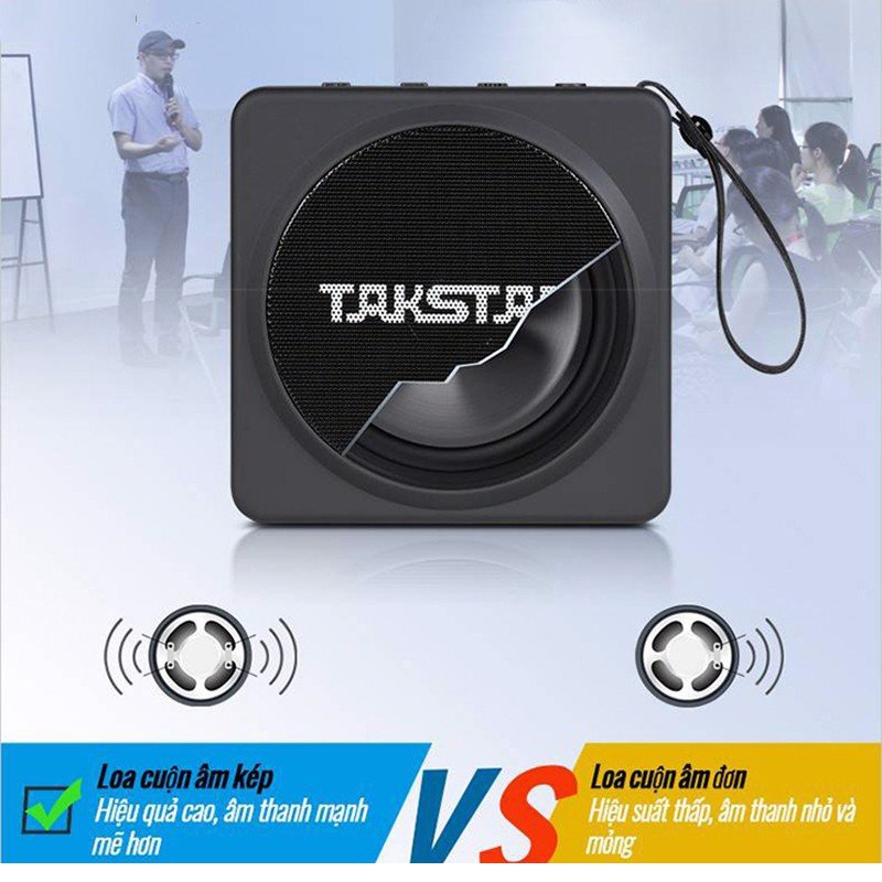 Máy Trợ Giảng Không Dây UHF Giảng Dạy, Hội Họp, Hướng Dẫn Viên Takstar E261W - Hàng Chính Hãng