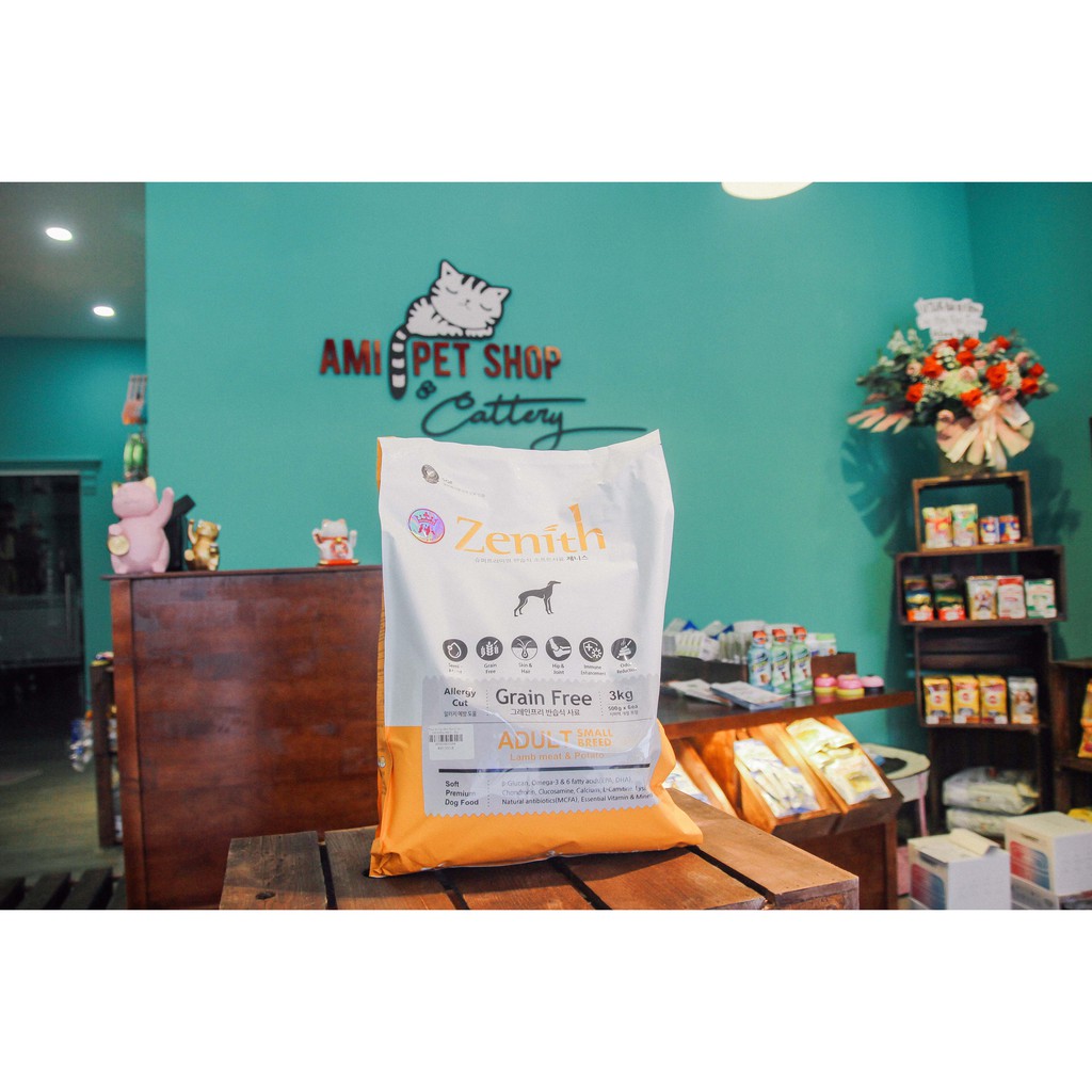 Hạt mềm tiêu búi lông Zenith Hairball 500gr Dành cho chó trưởng thành - Ami Phụ kiện chó mèo Pet shop Vĩnh Long Miền Tây