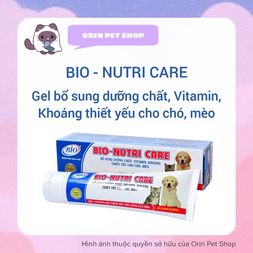 BIO-NUTRI CARE gel dinh dưỡng cho chó, mèo 100g