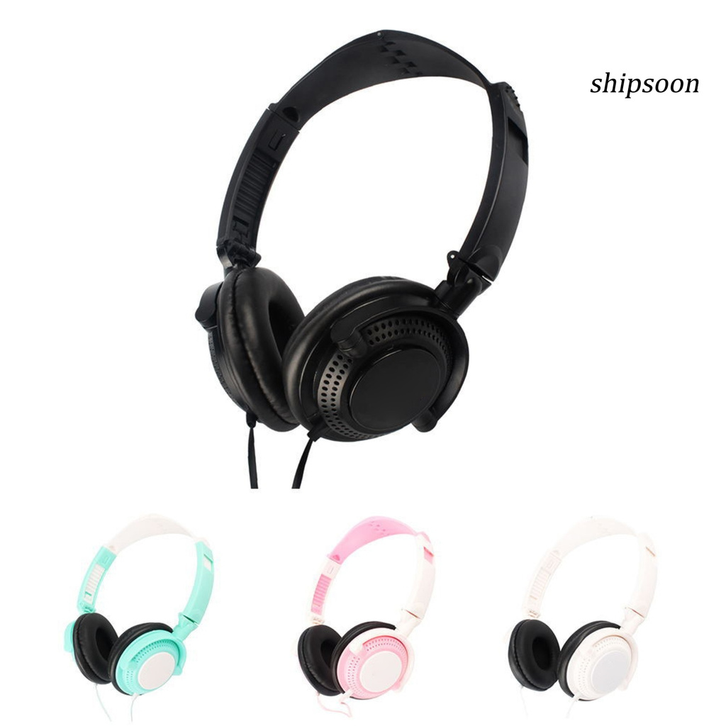 snej  Wired 3.5mm HiFi Stereo Heavy Bass Noise Reduction Phone Headphone with Mic