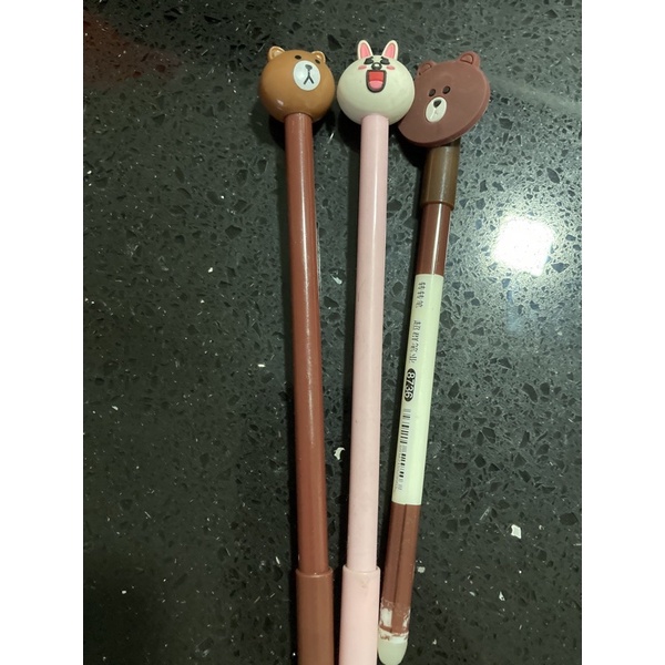Bút mực, bút chì nhiều mẫu Gấu Thỏ Vịt Brown Cony Sally Line