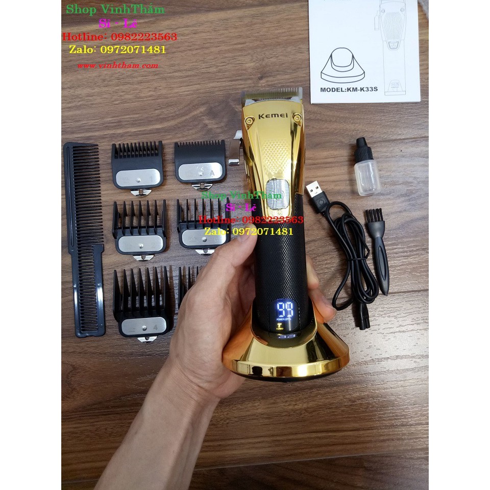 Tông đơ,tông đơ cắt tóc chuyên nghiệp kemei KM-K33s