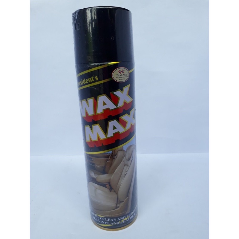 Chai Xịt đánh bóng da cao cấp và làm sạch nội thất ô tô - xịt bóng đồ gỗ WAX ONE -WAX MAX 450ml MADE IN THAI LAN