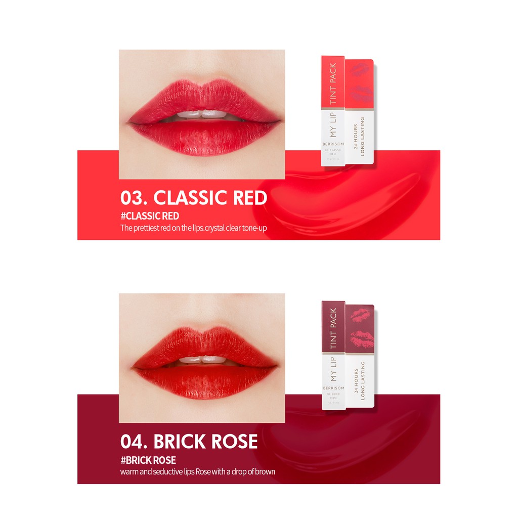 Son Xăm Môi BERRISOM MY LIP TINT PACK_Mỹ phẩm Hàn Quốc chính hãng