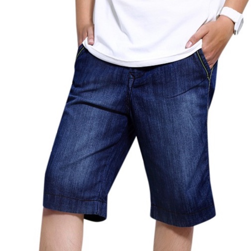 Quần Short Jean Nam Wash Bạc Trơn Thời Trang 24h Phom Trẻ Trung