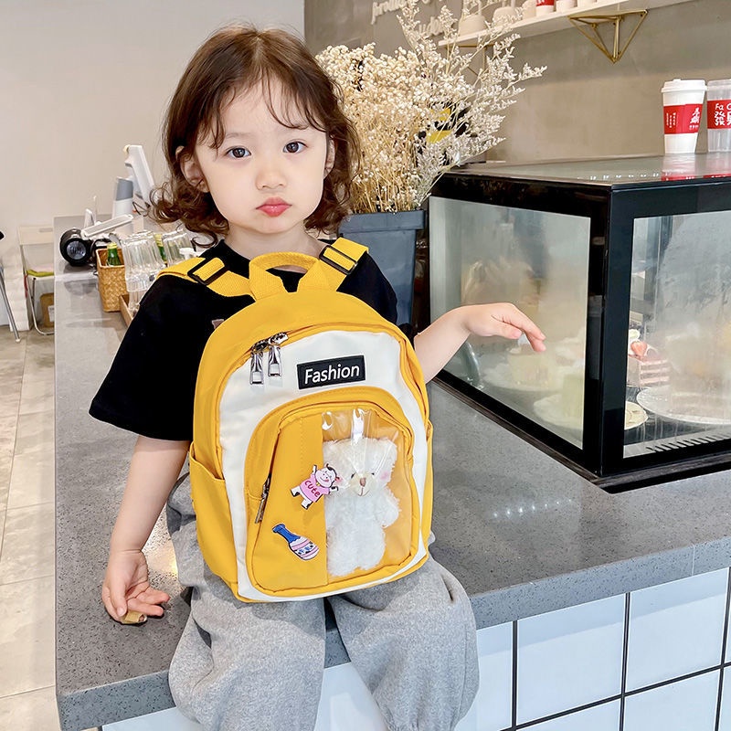 Balo Đi Học Vải canvas Họa Tiết Hoạt Hình Dễ Thương Cho Bé