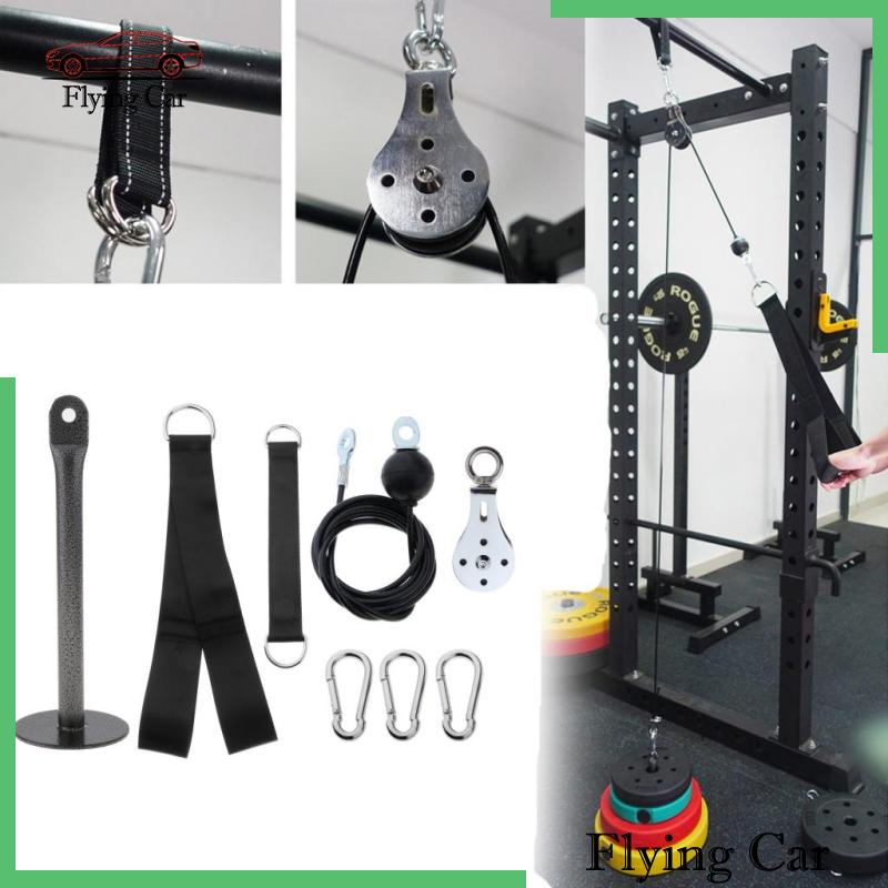 [giá giới hạn] Pulley Cable LAT System DIY Loading Pin, Hanging Strap, Pulley Triceps Strap Set