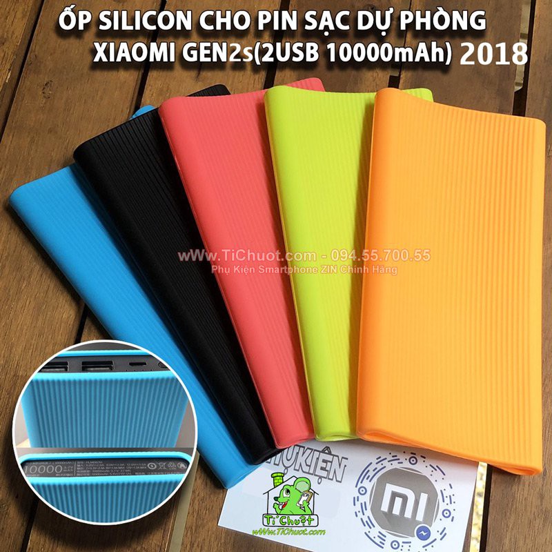 Bao Silicon Pin DP Xiaomi 10.000mAh Gen 2S 2018 2 cổng USB Chính Hãng