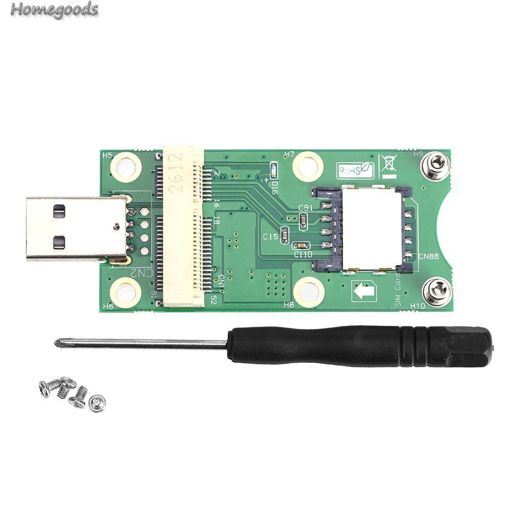 Bộ Chuyển Đổi Mini Pci-E Sang Usb Với Khe Cắm Sim 8 Pin Cho Wwan / Lte