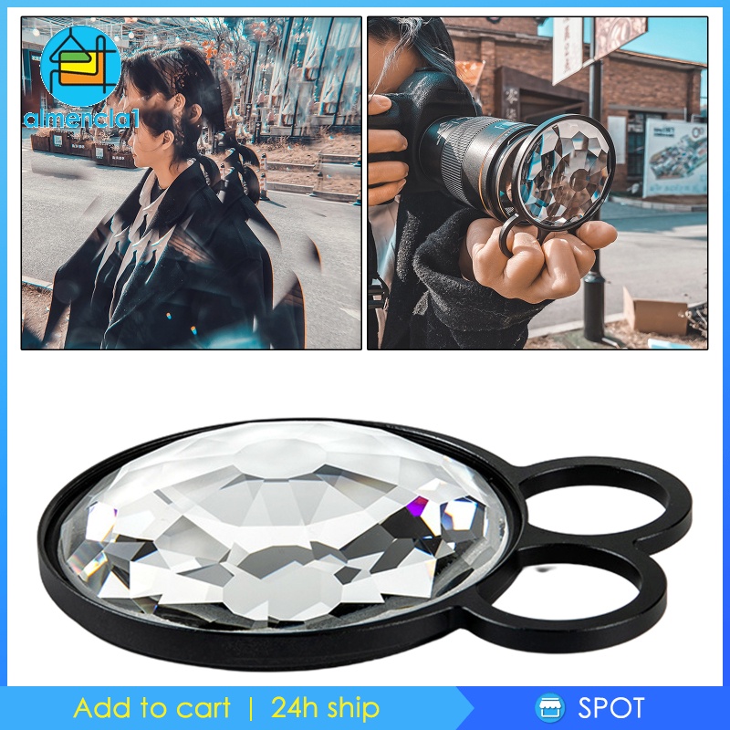 [ALMENCLA1] Kaleidoscope Glass Prism Rotatable Effect Filter SLR Photography Accessories