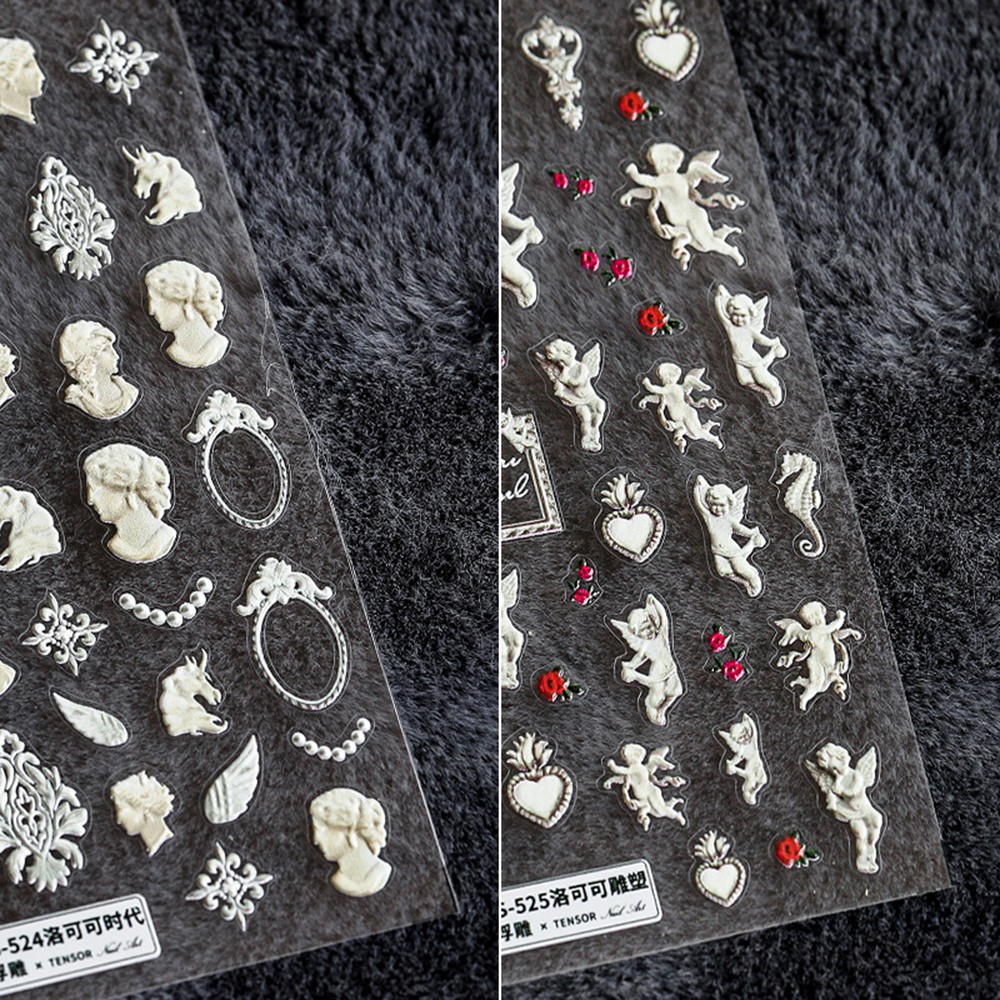 [Hàng mới về] Miếng dán móng tay hình đôi cánh thiên thần 5d siêu mỏng