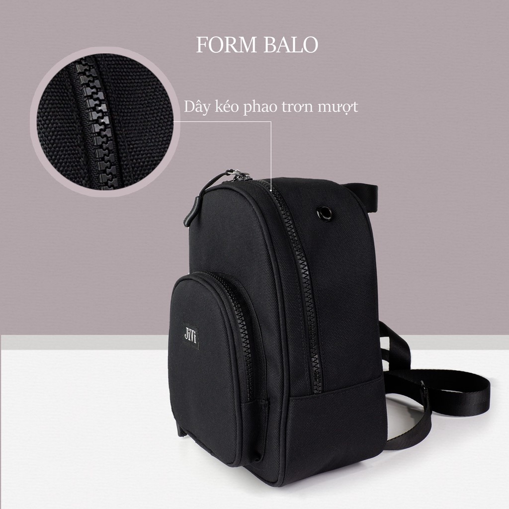 Balo Nữ Mini Canvas, Balo Thời Trang Nữ Mini JIVI BRAND® B05