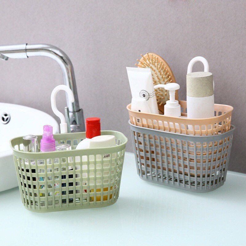 Giỏ đựng đồ treo bồn rửa bát - Rổ nhựa đa năng có móc treo