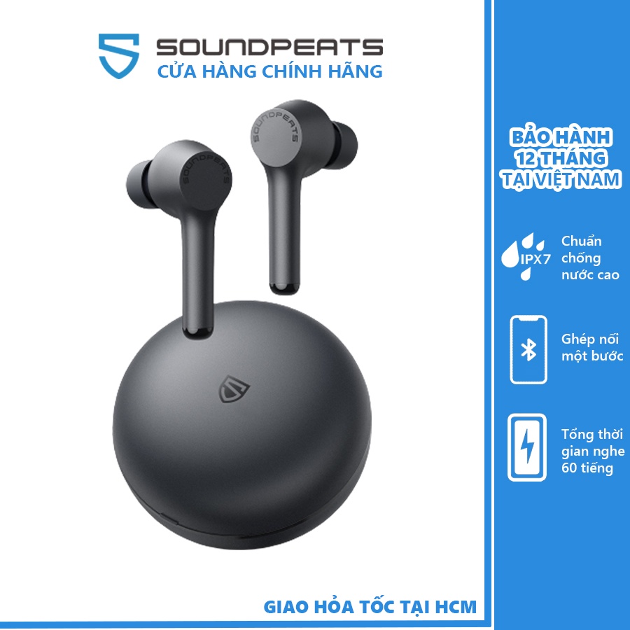 Tai nghe True Wireless Earbuds SoundPEATS Mac IPX7 Bluetooth 5.0 - Hàng chính hãng