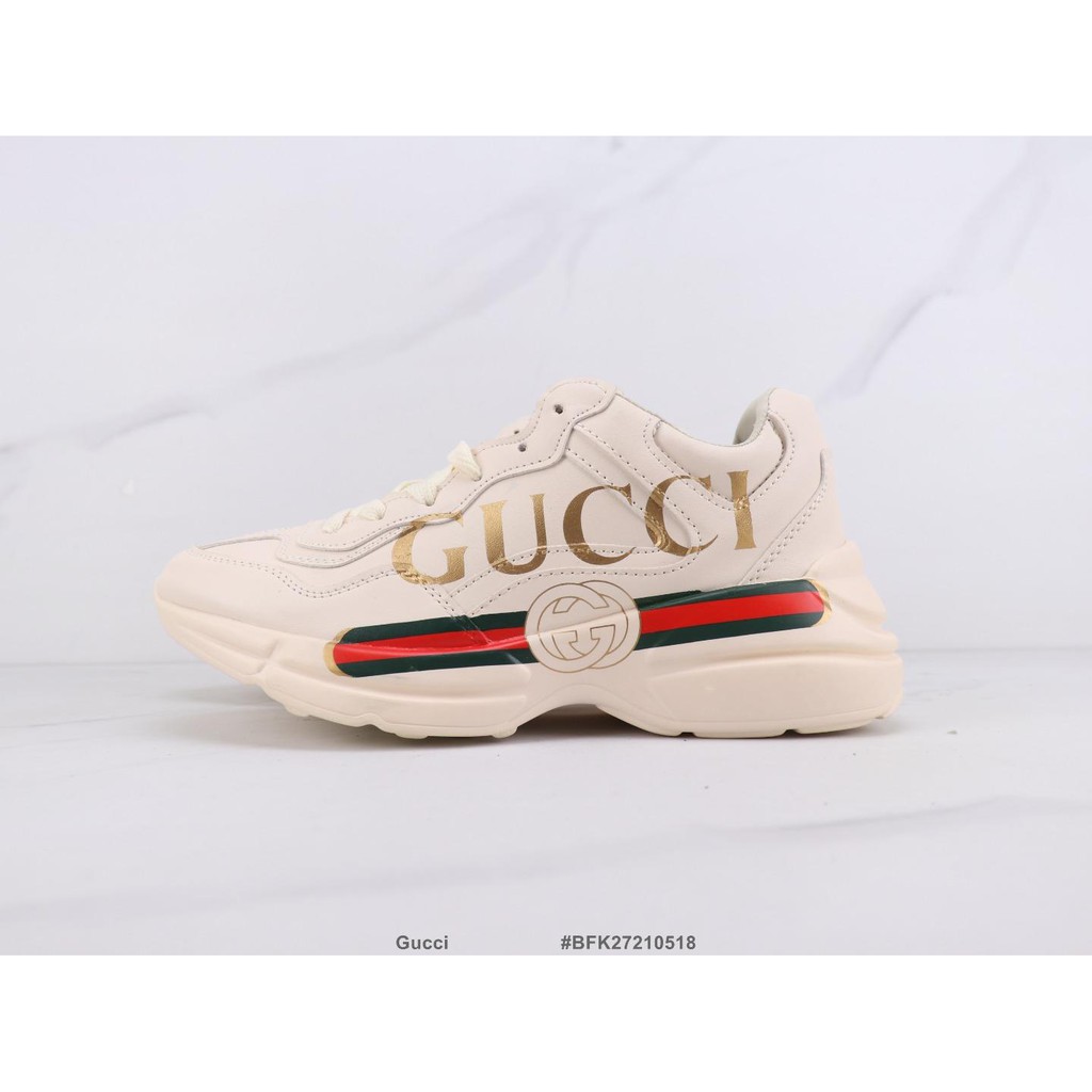 Giày Thể Thao Gucci Chất Liệu Da Cổ Thấp Size 36-44