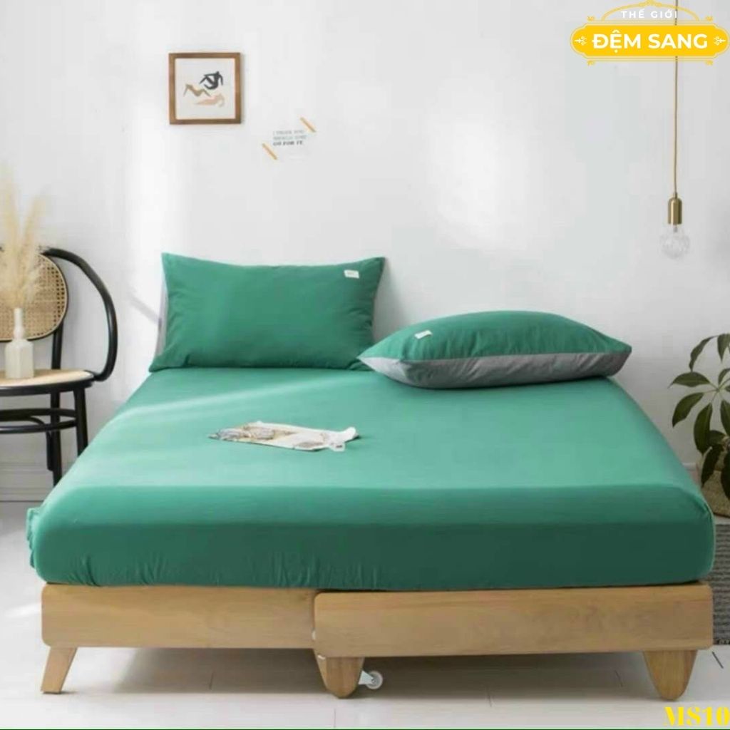 Bộ ga gối Cotton Tici 3 món đủ kích thước cực đẹp thấm hút tốt GA110