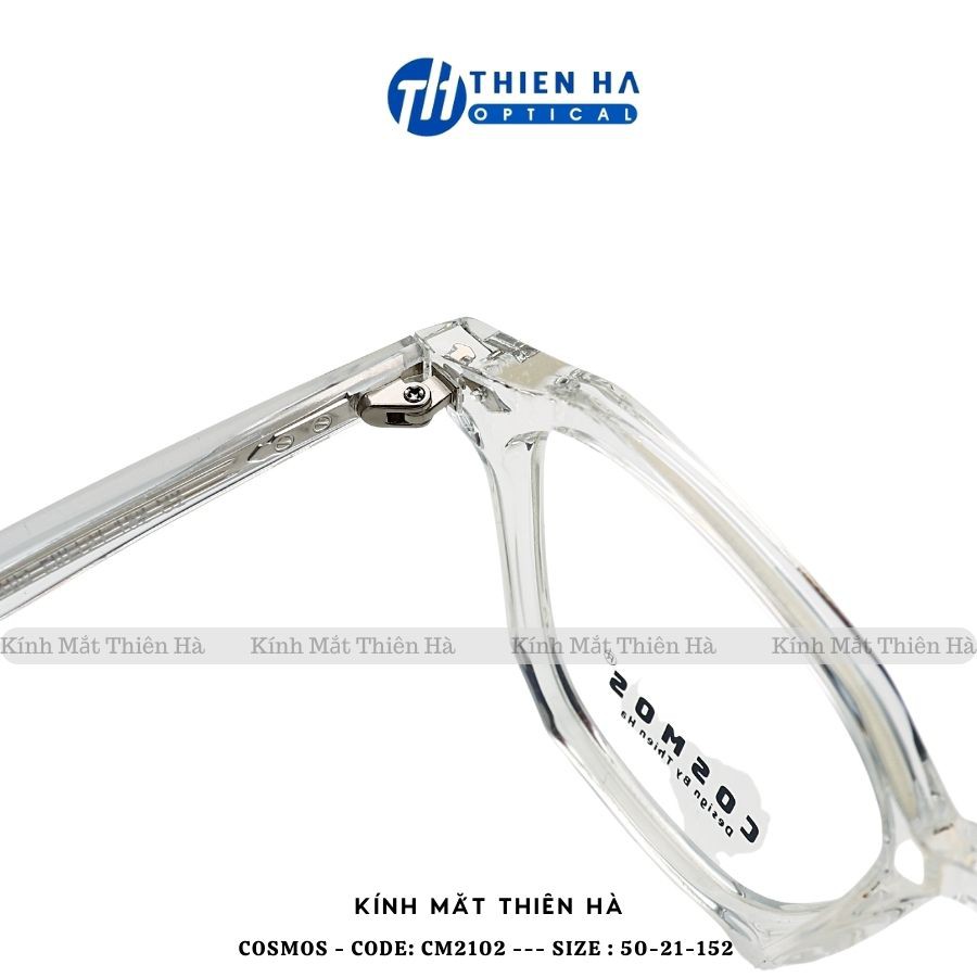 Gọng kính tròn nam nữ Thiên Hà Optical gọng kính nhựa  Acetate cốt thép ôm mặt phù hợp độ cận cao COSMOS CM2102