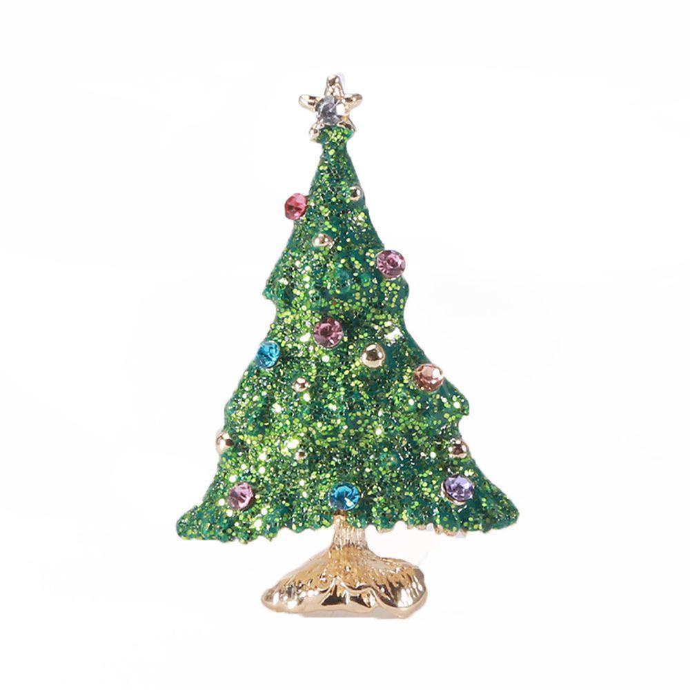 Trâm Cài Áo Hình Cây Thông Giáng Sinh Thời Trang Sáng Tạo|Ghim Cài Khăn Choàng Cổ Cho Nữ