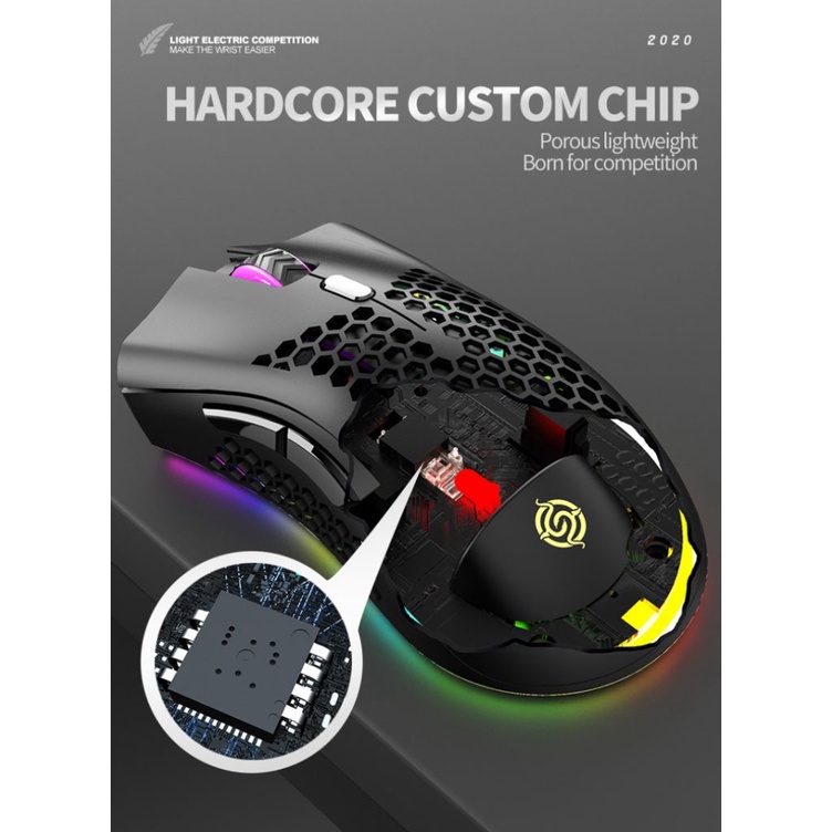 Chuột không dây Bm600 2.4ghz 1600dpi Có Thể Sạc Lại