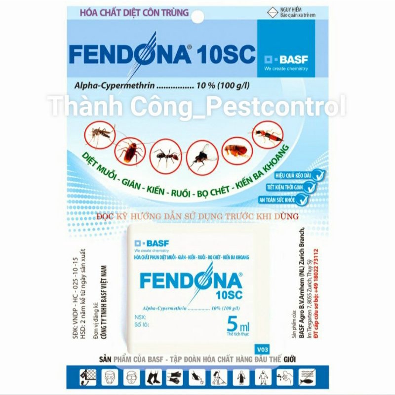 Thuốc diệt kiến ba khoang 5ml Fendona 10SC