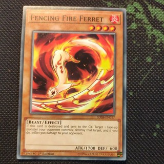 Thẻ bài Yugioh: Fire Fencing Ferret - SDSB-EN017 - common