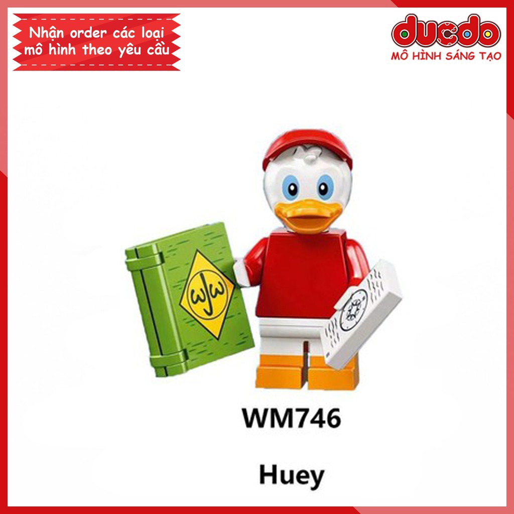 Minifigures các nhân vật Mickey, Duck, Chip, Dale - Đồ Chơi Lắp Ghép Xếp Hình Mô hình Mini WM6066