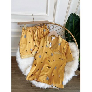 Bộ pijama đùi lụa nhà canifa chất vải nhẹ tênh mát rượi