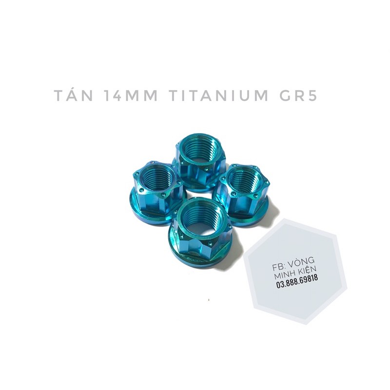 (GR5 XỊN) Ốc tán titan 14mm cốt bánh sau Exciter150