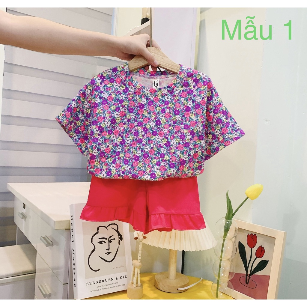 Lyvyshop - (Cotton SG chính phẩm) Bộ quần áo bé gái siêu dễ thương cho bé từ 09-28kg
