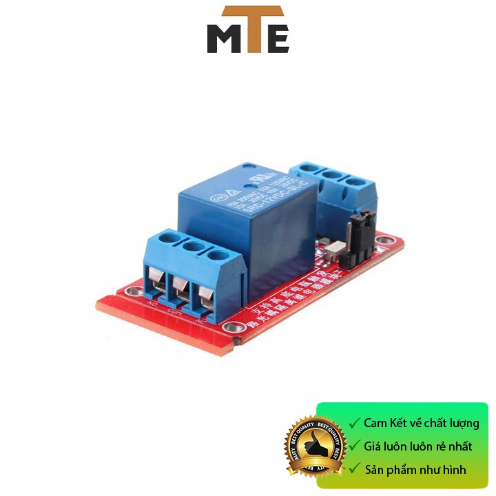 MẠCH RELAY 1 KÊNH  5V & 12V HIGH/LOW đóng cắt Thiết bị điện 220V 10A có opto cách ly -  Module relay 5v 12v H/L