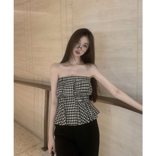 (SẴN) Áo quây kẻ sexy